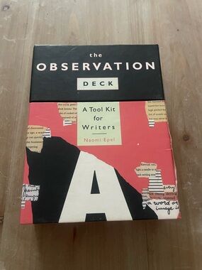 Chronicle Books Observation Deck Writing Prompt Box - Black & Pink